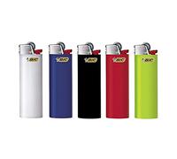 BIC Maxi Reibrad Lot de 5 briquets neutres avec pierre d'allumage (BIC Maxi J26)