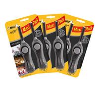 Bic Megalighter Lot de 3 briquets multifonctions - Noir