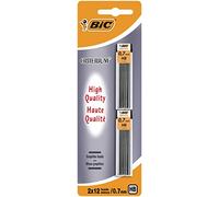 BIC Mines Graphite - 0,7 mm HB, Blister de 2 Etuis de 12 Mines