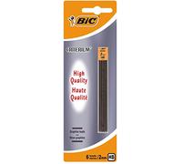 BIC Mines Graphite Large Avec Etuis Refermables Pour Portes-mines - Mines de 2 mm HB, Blister de 1 Etui de 6 Mines