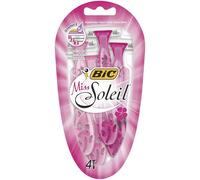 BIC - BIC MISS SOLEIL - RASOIR 3 LAMES - MANCHE DÉCORÉ - BLISTER X 4 - LOT DE 2