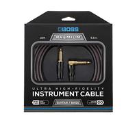 Câble d'instrument ultra haute fidélité GAMME BIC-P18A - 18ft / 5.5m - Connecteurs jack 1/4 de pouce droit à coudé plaqués or 24 carats - Pour guitare et basse, pour un son de qualité supérieure