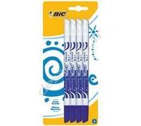 BIC Pack de 4 effaceurs réécriveurs - Bleu