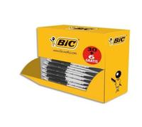 Bic Pack Éco De 30+6 Stylo Bille Atlantis Noir, Pointe Moyenne, Rechargeable, Bille Indéformable