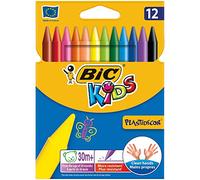 BIC Kids Plastidécor 12 Craies de Coloriage