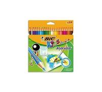 Bic Pochette Plastique De 24 Crayons De Couleur Aquarellable Aquacouleur