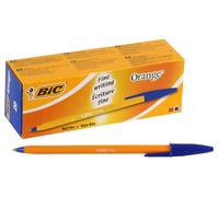 BIC Pointe Fine Cristal Orange Stylos à Bille - Paquet De 20 (Bleu) - 1199110111