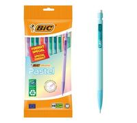 BIC Portemines Matic Pastel pointe 0,7 mm HB - Pochette de 10 assorties
