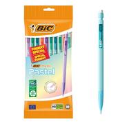Portemines Bic Matic Pastel pointe 0,7 mm HB - Pochette de 10 assorties