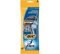 BIC Rasoir jetable 3 Flex, pour hommes, pack de 4
