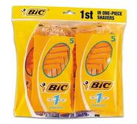 BiC - Rasoir jetable monolame pour homme - formule peau sensible - 8 paquets de 5
