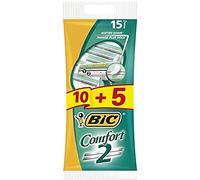 Bic Rasoir pour homme Comfort 2, 1er Pack (1 x 10 + 5 pièces)