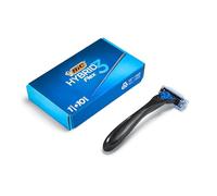 BIC Razors Hybrid 3 Flex Rasoir Rechargeable Homme, Manche 90 % Plastique Recyclé, 10 Recharges 3 Lames, Bande Lubrifiante - Pack de 1+10