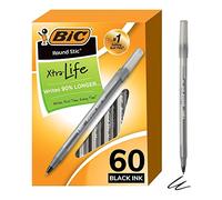 Bic - Stylo à bille Xtra Life - Pointe moyenne 60 count Noir