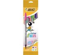 Bic Cristal Large Fashion Blister De 4 Stylos-Billes Assorti Fantaisie