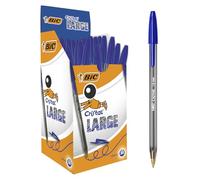 Bic Stylo A Bille Cristal Large, Couleur De L'encre: Bleu