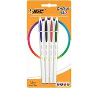 BIC Stylo à bille Cristal Up – tracé 0,35 – Blister de 4