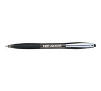 BIC Stylo à bille rétractable Atlantis Premium – pointe 1,0 mm – noir