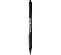 BIC Stylo à bille rétractable Soft Feel Clic Grip 0,4 mm Noir