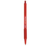BIC Stylo bille rétractable Soft Feel Clic Grip Rouge