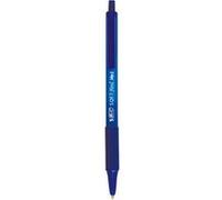 Bic Stylo À Bille Rétractable Soft Feel Clic Grip, Bleu