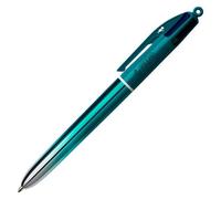 BIC Stylo bille 4 couleurs Smooth Gradient rétractable pointe 1 mm - Corps vert