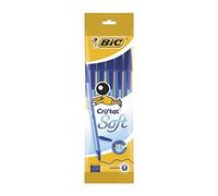 Bic stylo-bille cristal soft bleu x5