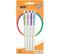 BIC Stylo bille Cristal Up Fashion, assorti, blister de 4 G