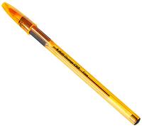 Bic Stylo À Bille Fine Moyenne Encre Noire Avec Grip À La Couleur De L'encre Orange Grip