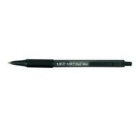 Bic - Stylo Bille Retractable Soft Clic Pm Noir Noir G