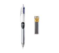 BIC – Stylo-bille et porte-mines 4 Couleurs 3+1 HB rétractable – Blister 1 + 12 mines 0,7 mm HB
