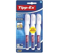Tipp-Ex Shake'n Squeeze Stylos Correcteurs - 8 ml, Blister Format Spécial de 3