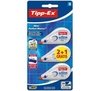 Bic Tipp-Ex Mini Pocket Mouse Rubans Correcteurs Standard 2 + 1 Gratuit
