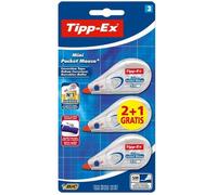 Bic Tipp-Ex Mini Pocket Mouse Rubans Correcteurs Standard 2 + 1 Gratuit