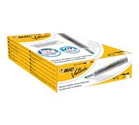 BIC Velleda 1711 Feutres pour Tableau Blanc Effaçables à Sec à Pointe Conique Moyenne - Vert, Boîte de 12