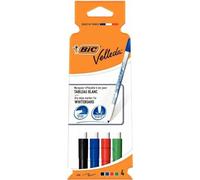 BIC Velleda 1721 Feutres Effaçables à Sec - Bleu, Pochette de 4