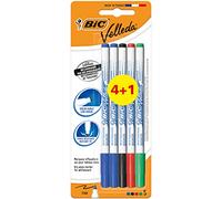 Feutre effaçable à sec VELLEDA 1721 Fin assortis 4+1 GRATUIT !