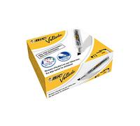 BIC Velleda 1781 Feutres pour Tableau Blanc Effaçables à Sec Pointe Biseautée Large 3 - 4,6 mm - Marqueur Noir