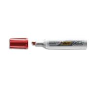 BIC 19936 Marqueur velleda 1781 pointe Biseautée 2 mm écriture 3-5 mm encre Cétone effaçables corps Métal capuchon ventilé