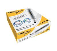 Bic Velleda 1791 Marca Régulièrement À La Planche Punta Bianca Carré De 3,3mm À 4,6mm - Noir - Conf. 12 Pièces