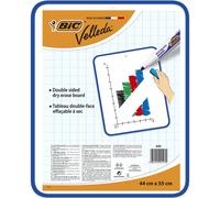 BIC Velleda Ardoise double face effaçable à sec - L.44 x H.55 cm - Cadre Bleu