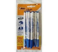 BIC Velleda Feutres Effaçables à Sec - Couleur bleu - Fine