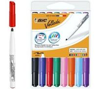 Bic Velleda Pack de 8 Marqueurs Tableau Blanc Blanc G