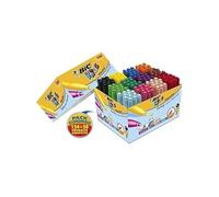 BIC Kids Visacolor XL - Feutres de Coloriage à Pointe Large dès 3 Ans - Couleurs Assorties, Classpack de 144