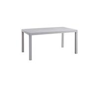 Bica Design Table plastique rectangulaire rotin jardin extérieur 90×150×74h