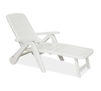 Bica Cancun Petit Lit avec Roues, en Résine, Blanc