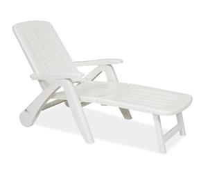 Bica Cancun Petit Lit avec Roues, en Résine, Blanc