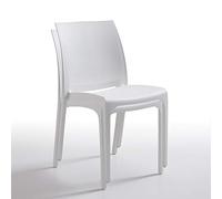 BICA Volga Chaise, Blanche, 46 x 54 x 80 cm, Blanc, 2 unités