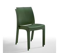 bica Volga Lot de 2 chaises en pin Vert, 46 x 54 x 80 cm