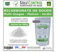 Bicarbonate de Soude - Naturel - 500 g - Multi Usages - Entretien Maison et Jardin - Écologique